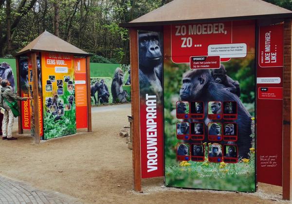 Informatieborden dierentuin - Sublimatie interactieve panelen Apenheul